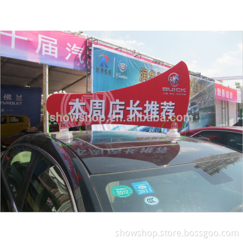 Portable vacuum car roof suction cup